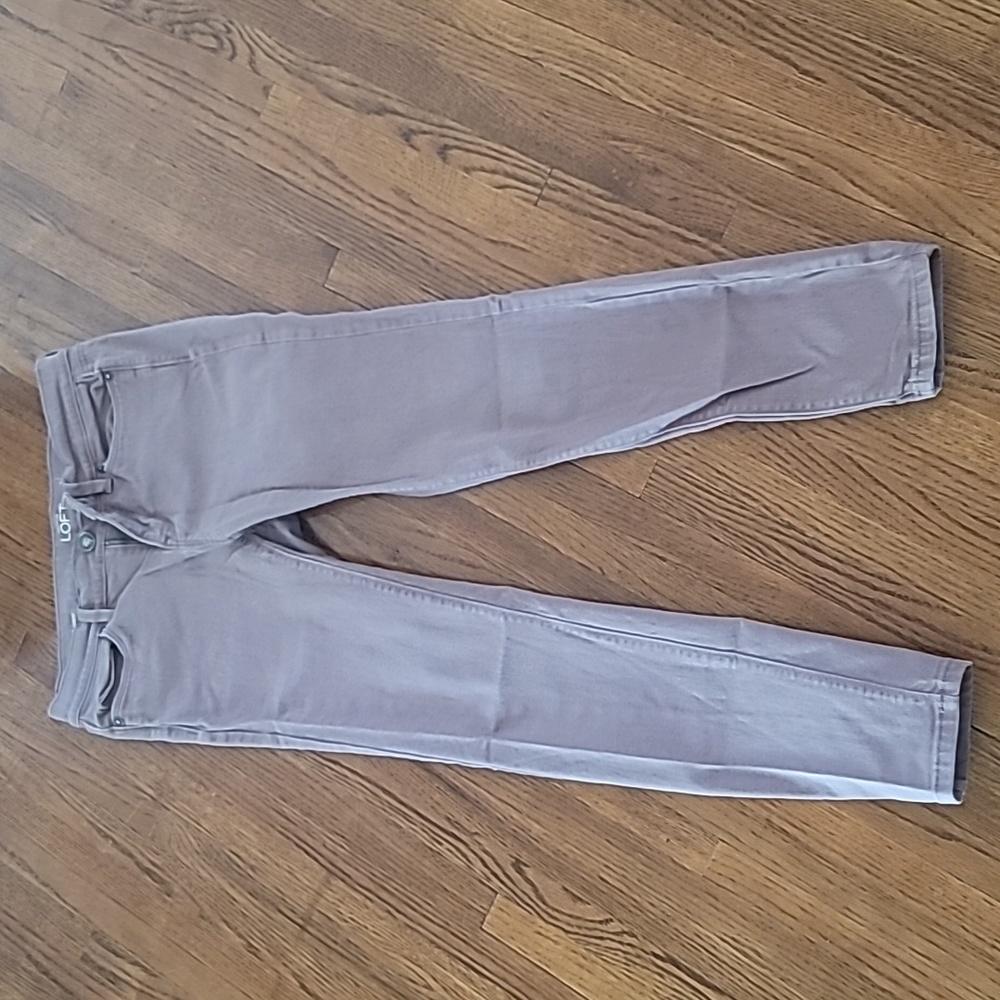 Loft Mauve Skinny Ankle Jeans